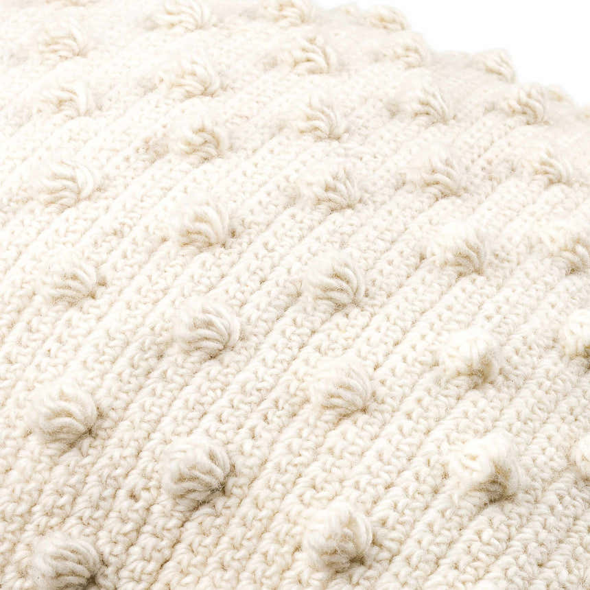 Lilka White Throw Pillow - Clearance