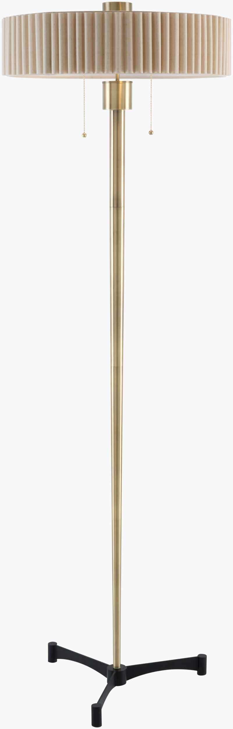 Anturio Antique Brass Classic Traditional Iron Accent Floor Lamp