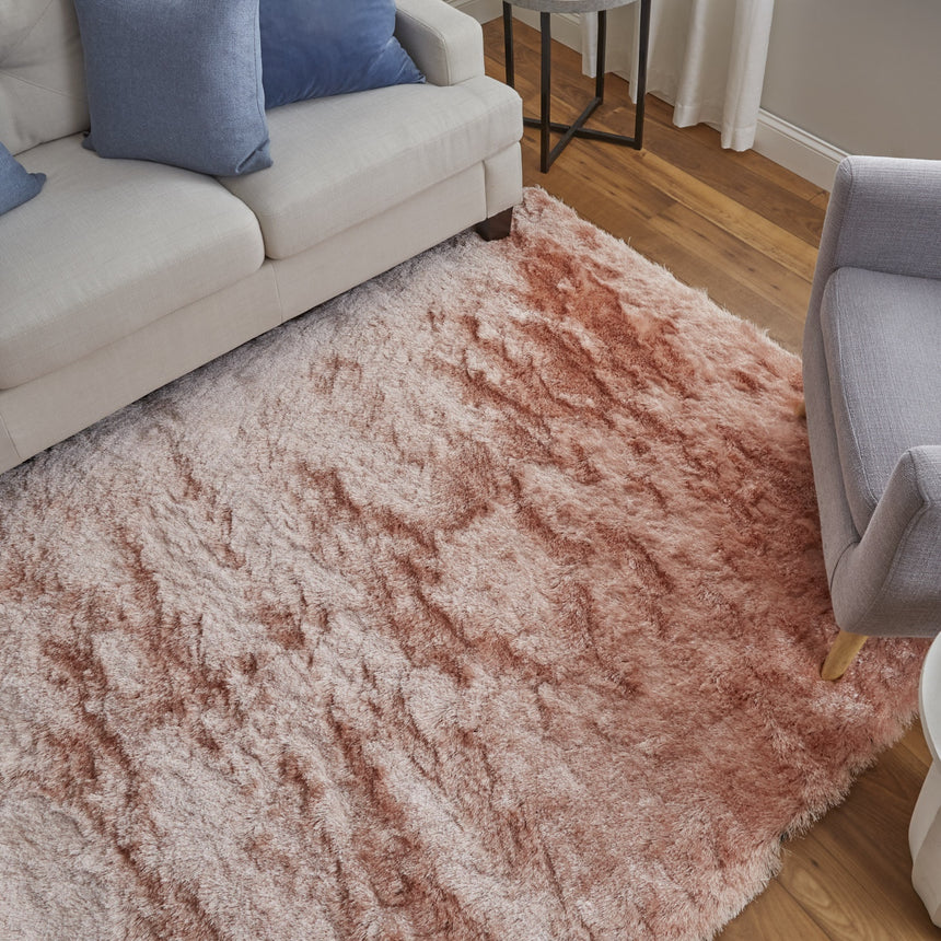 Feizy Indochine Modern Solid - Pink Area Rug