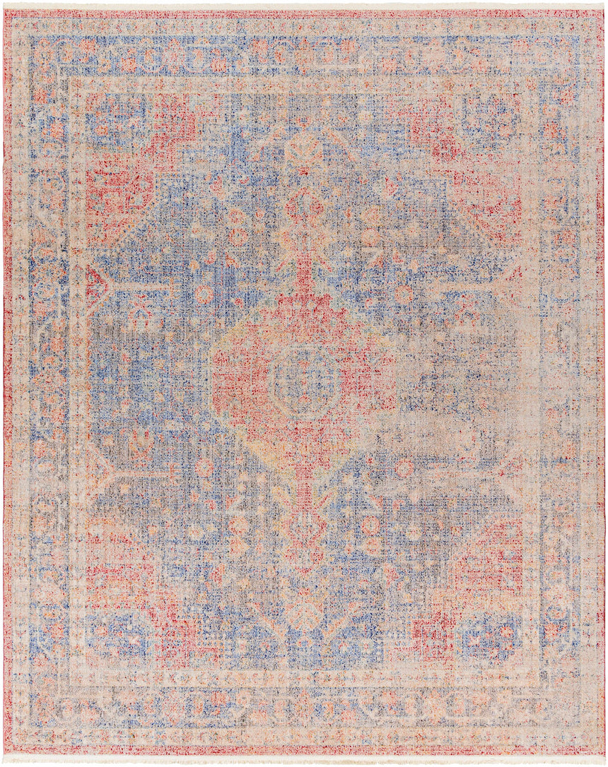 Akio Red & Blue Area Rug - Clearance