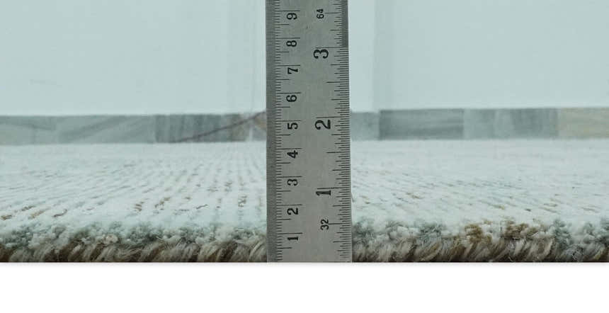 Modern Abstract Teal, Olive and Ivory Hand Tufted Multi Size wool area rug