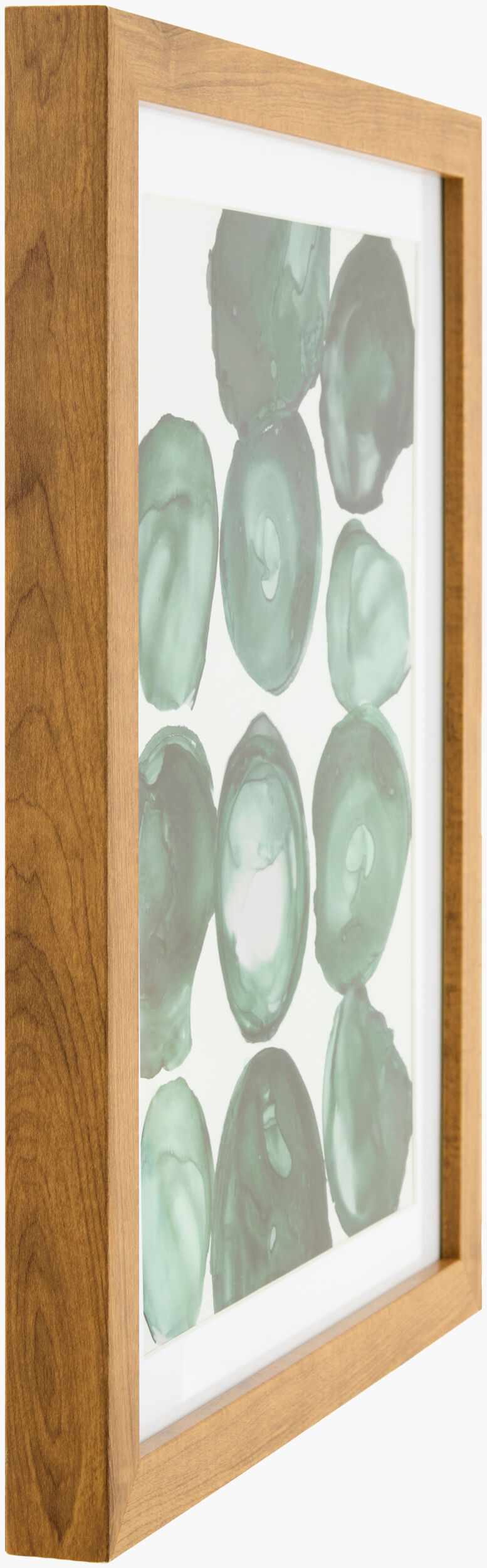 Rich Deep Teal Modern Framed Wall Art for modern gallery walls