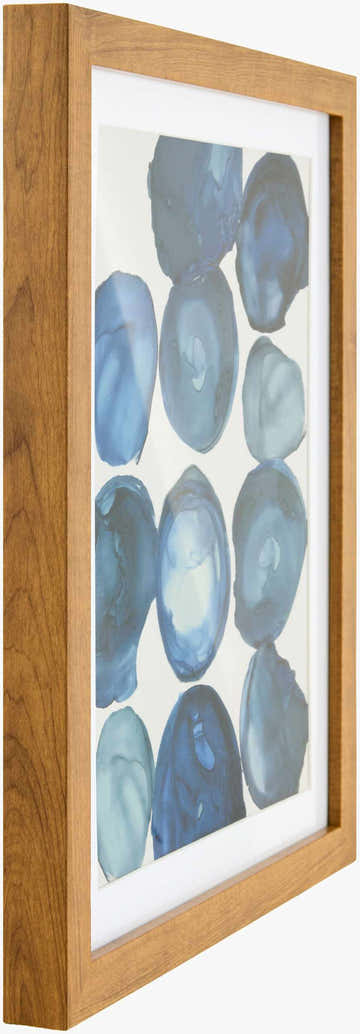 Aqua Blue Modern Framed Wall Art for modern gallery walls