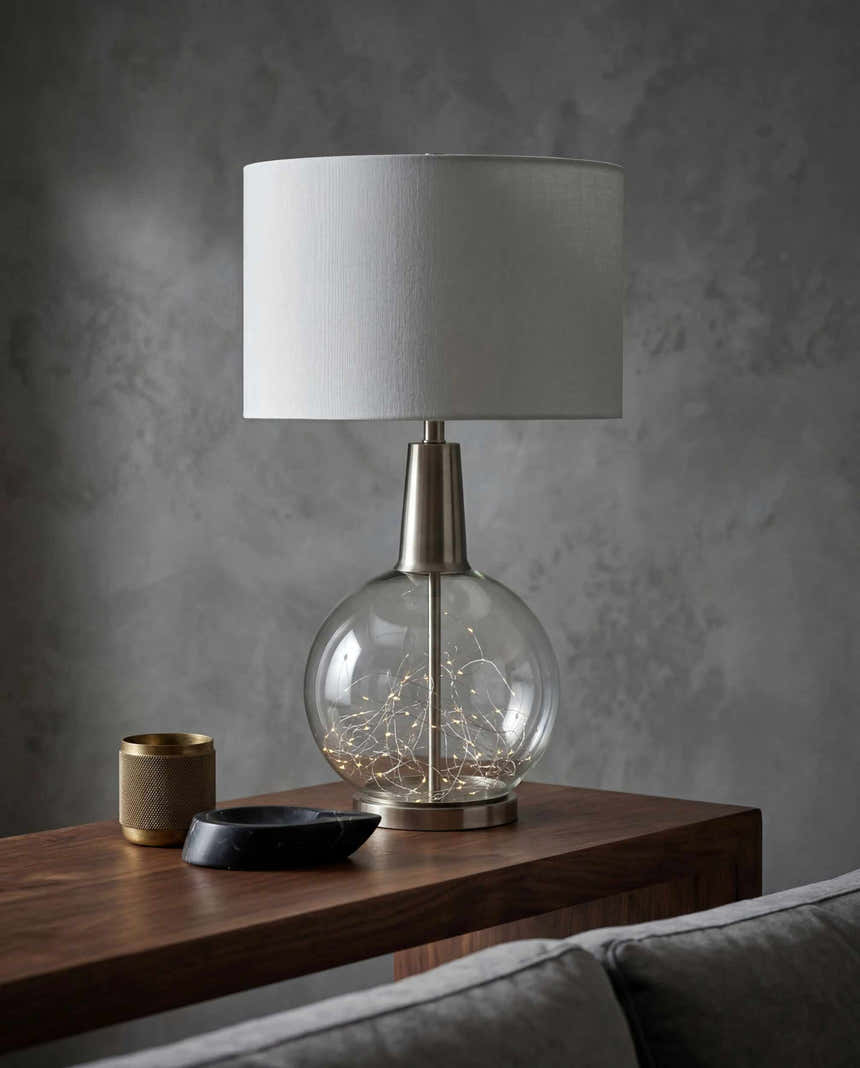 Kapinkong Metallic - Nickel Table Lamp