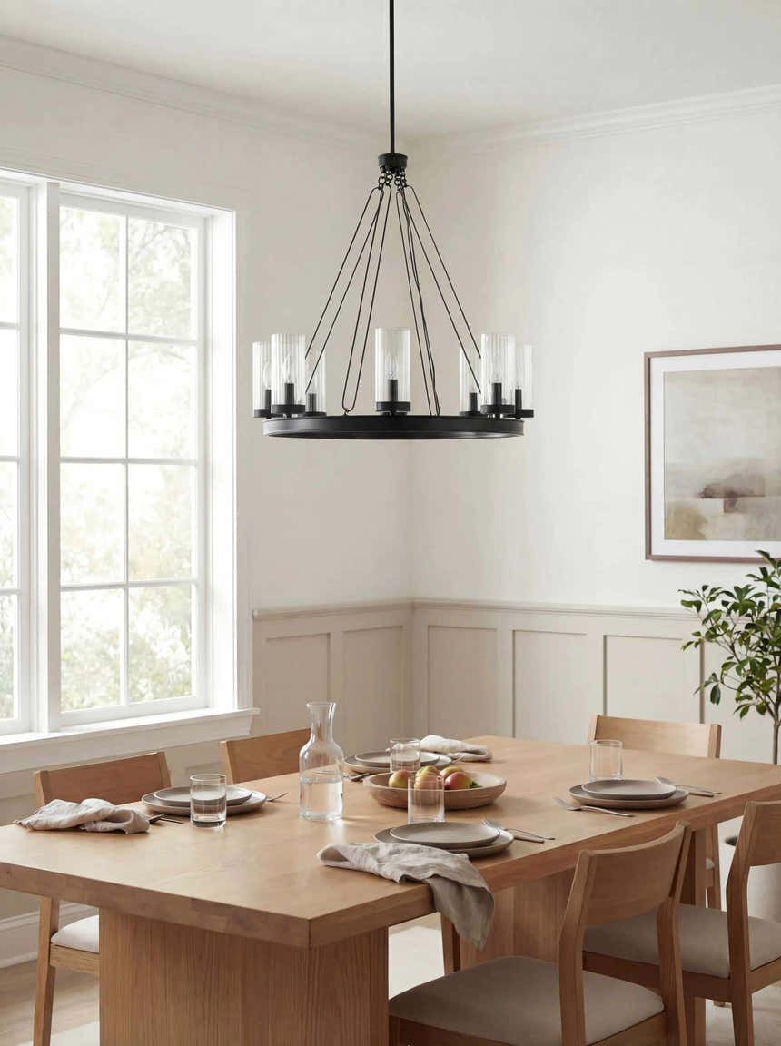 Kaufering Black Chandelier