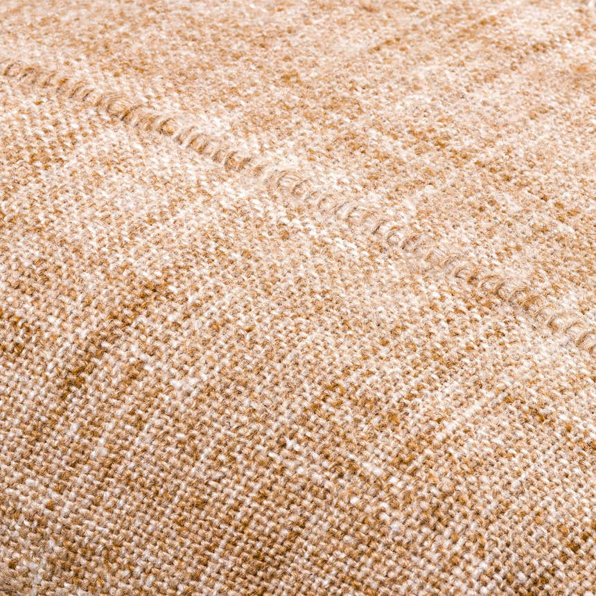 Boreva Beige Diamond Tribal Bohemian Recycled PET Yarn Outdoor Accent Pillow - Clearance