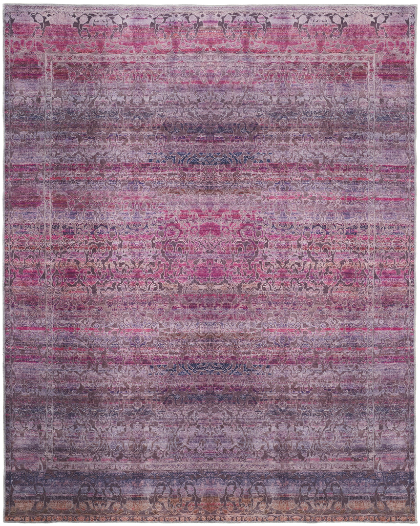 Feizy Voss Transitional Distressed - Pink/Purple Area Rug