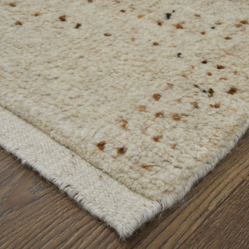 Feizy Truxel Modern Polka Dots - Tan/Brown Area Rug