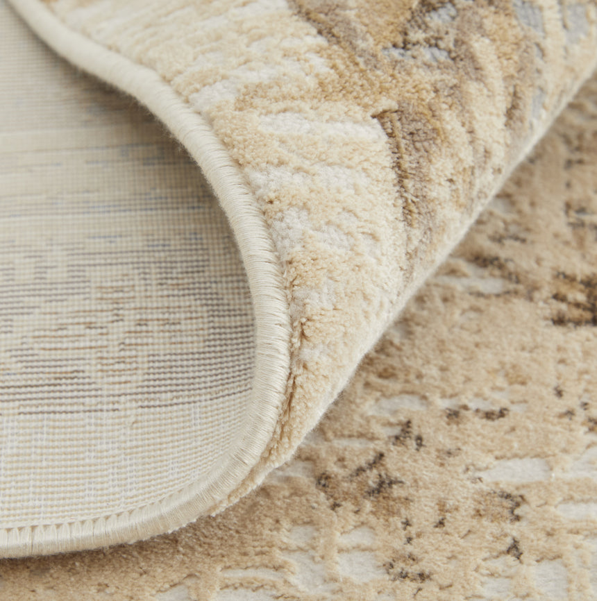 Feizy Celene Traditional Bordered - Tan/Brown/Gray Area Rug