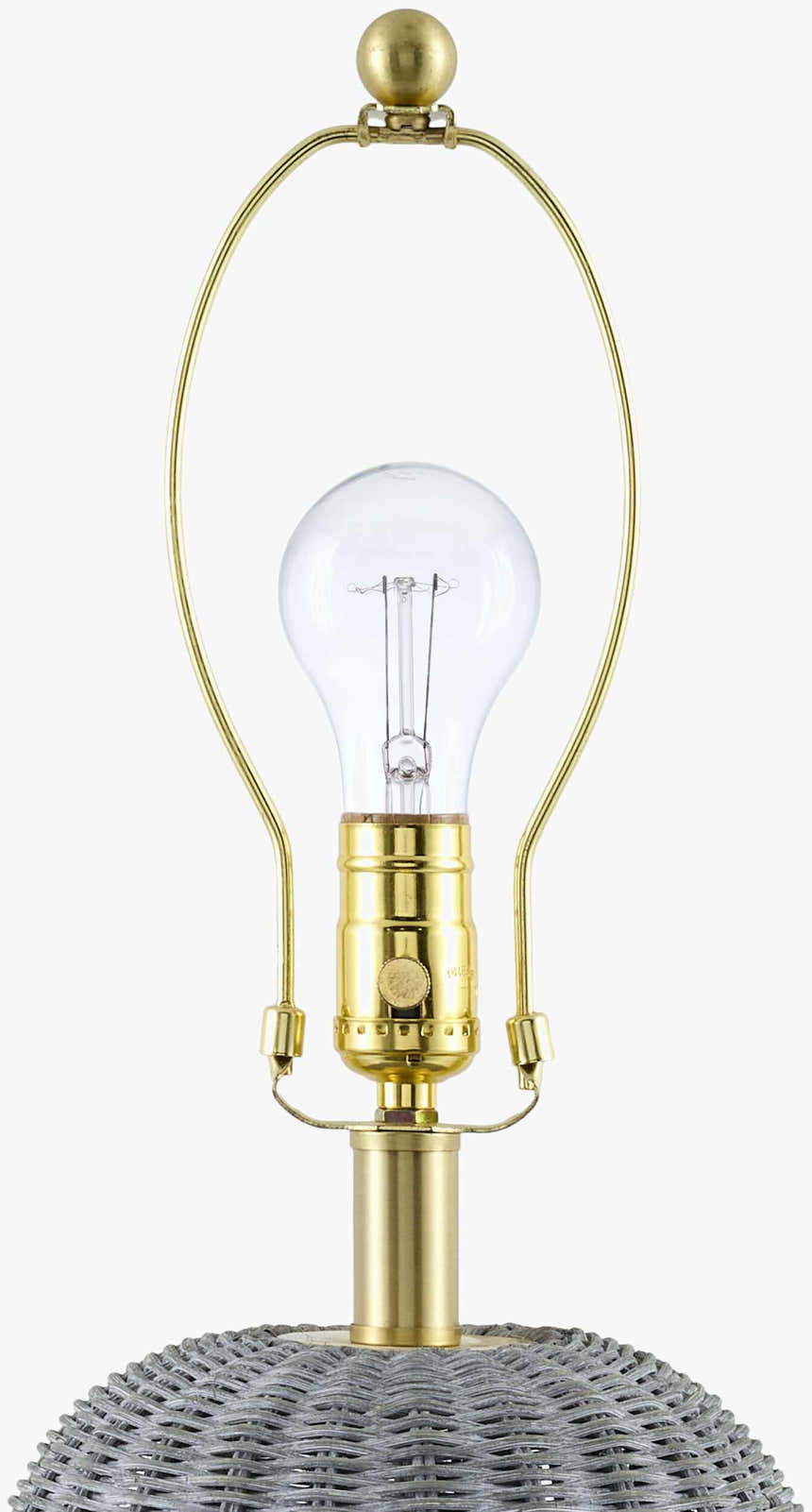 Ortucchio Gray & White Table Lamp