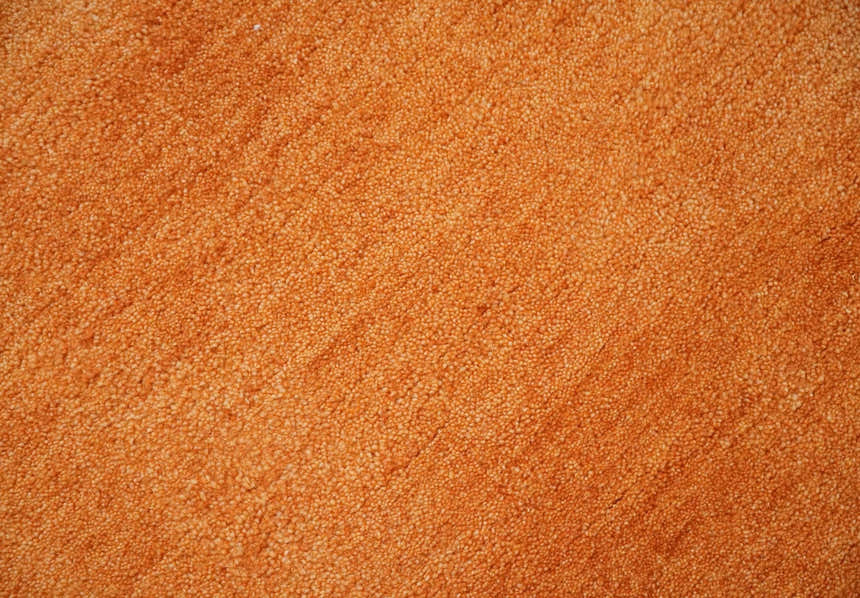 Custom Made orange Solid Woolen Hand Tufted contemporary area Rug