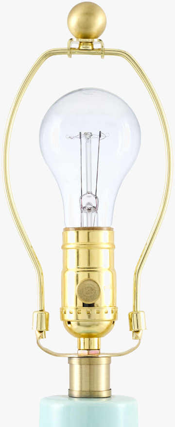 Rich Light Gray Coastal Table Lamp with linen details for bedside or console tables