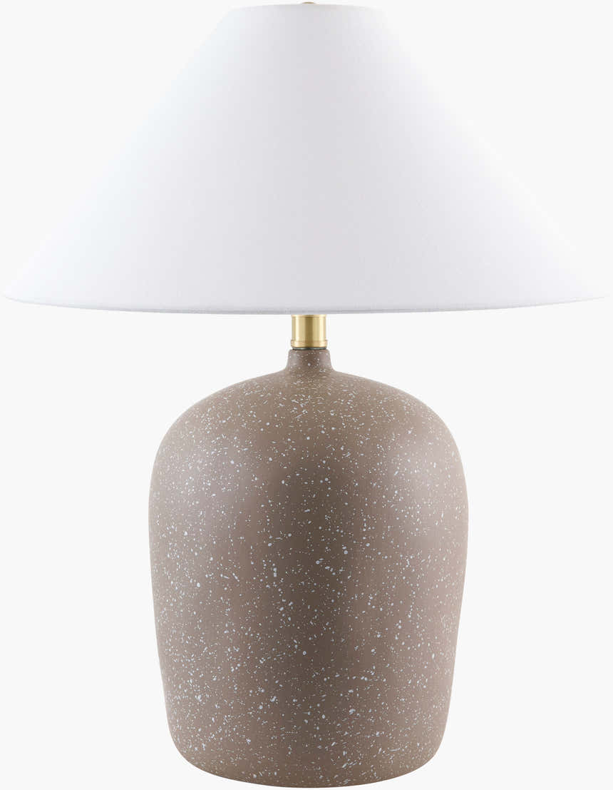 Speckled Beige Ceramic Table Lamp