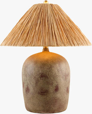 Soft Orange Traditional Table Lamp for bedside or console tables