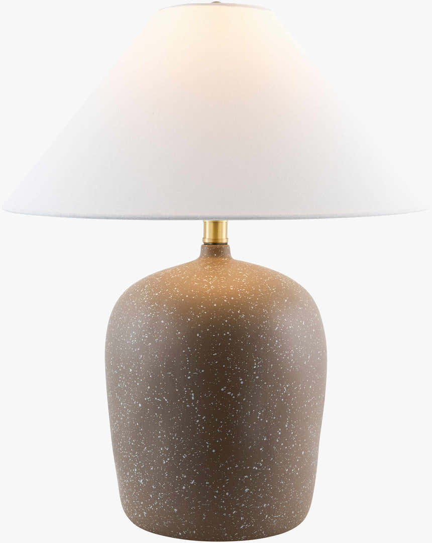 Speckled Beige Ceramic Table Lamp