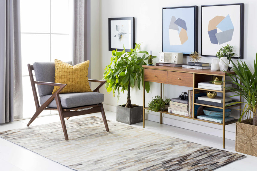 Cade Mustard Square Throw Pillow