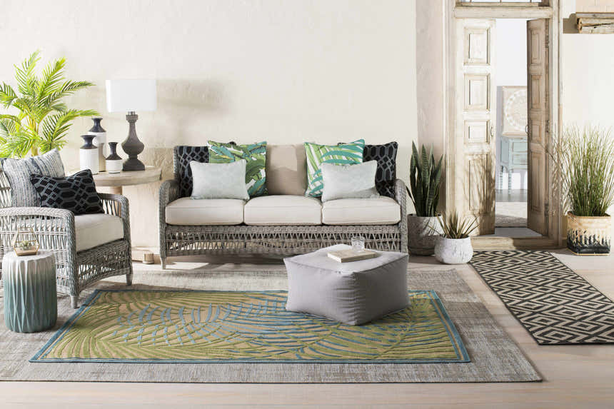 Arie Outdoor Accent Pillow Sunbrella x LIVABLISS AE-003