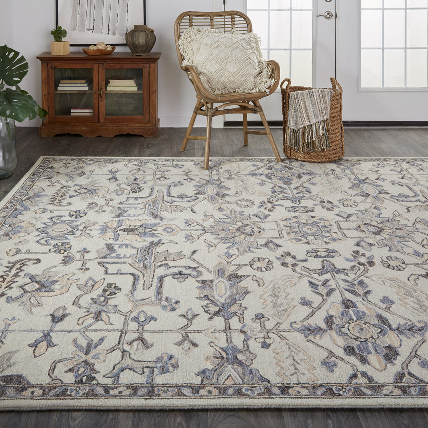 Feizy Fallon Traditional Oriental - Ivory/Gray Area Rug