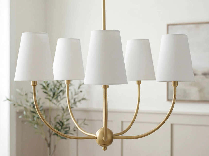 Jeko Brass Modern Chandelier