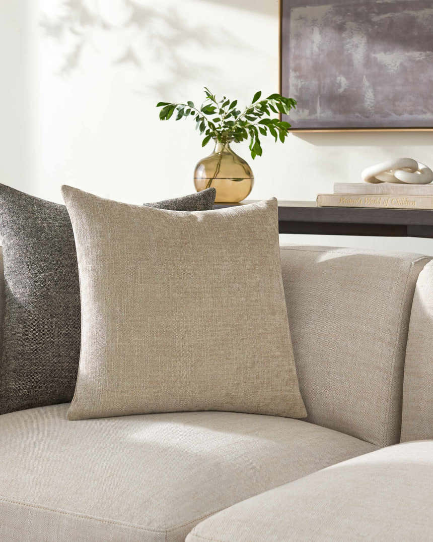 Aeneas Tan Throw Pillow - Clearance