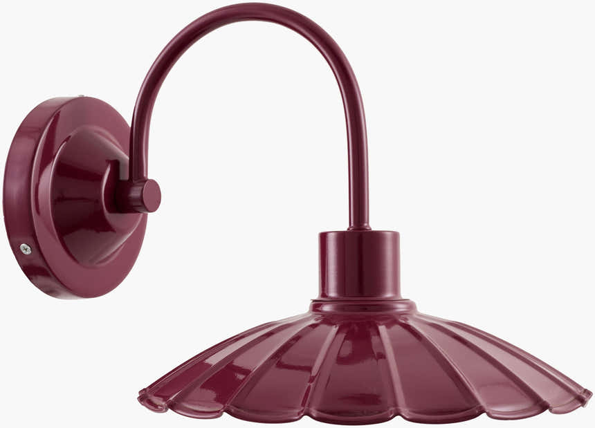 Brick Red Rustic Wall Sconce for hallway or bedroom lighting
