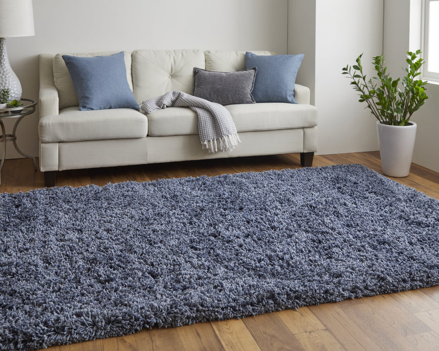 Feizy Stoneleigh Modern Solid - Blue Area Rug