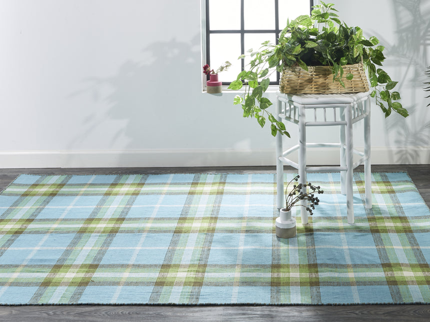 Feizy Crosby Transitional Plaid - Blue/Green/Black Area Rug - Clearance