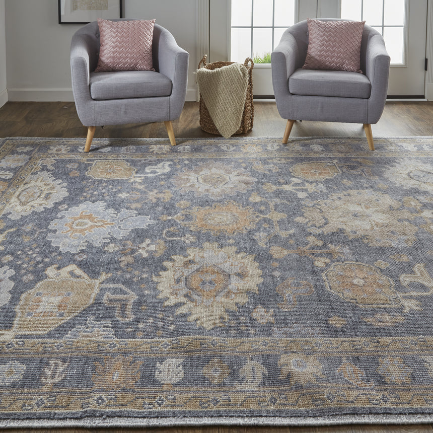 Feizy Wendover Transitional Oriental - Gray/Blue/Tan Area Rug
