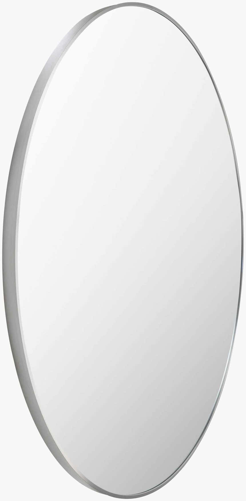Pontalina Round Silver Gray Mirror