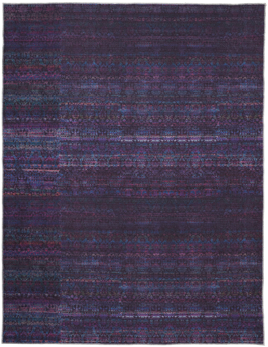 Feizy Voss Transitional Abstract - Blue/Purple Area Rug