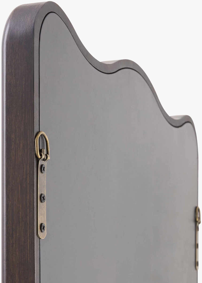 Honee Dark Red Wood Mirror
