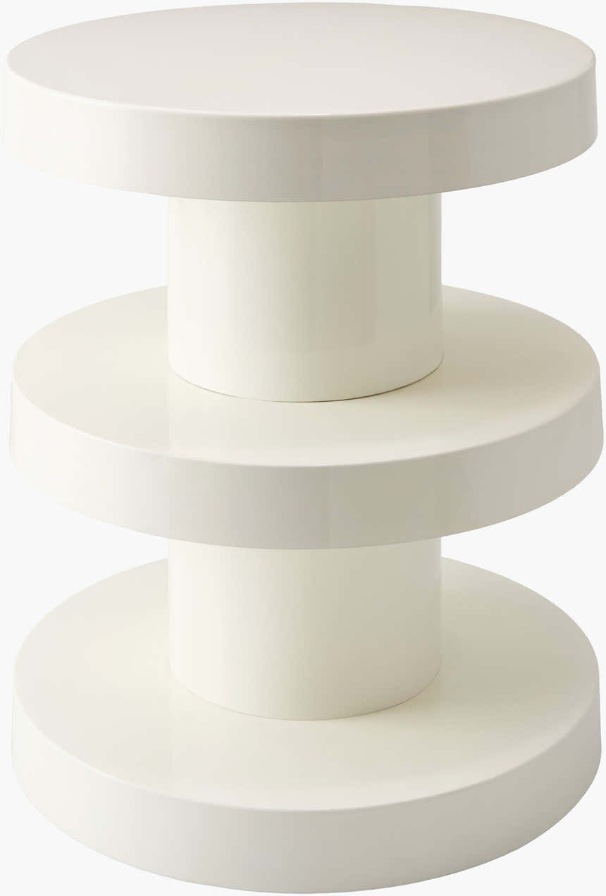 Beige Modern End Table for sofa or lounge seating