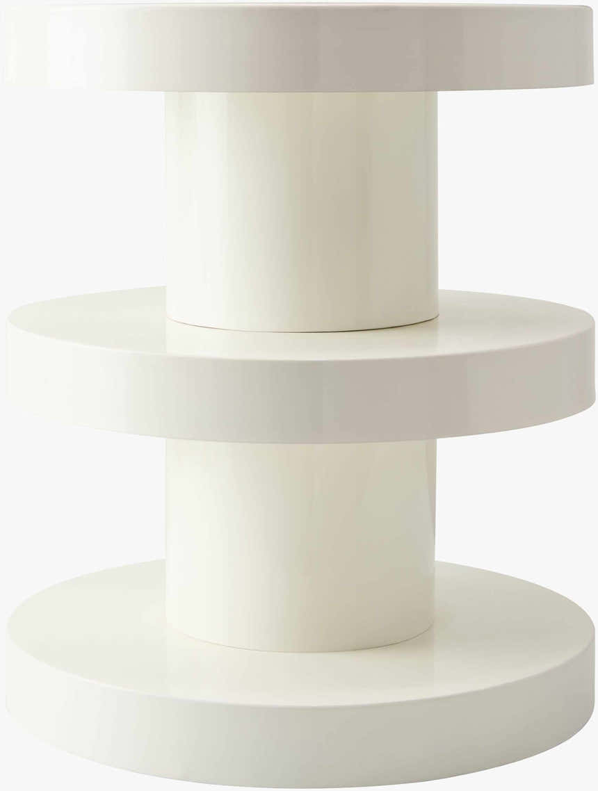 Beige Modern End Table for sofa or lounge seating