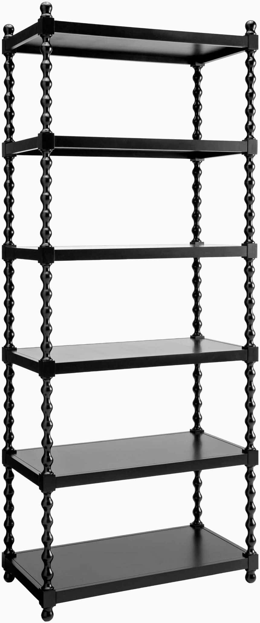 Charcoal Traditional Bookcase for books and decorative storage