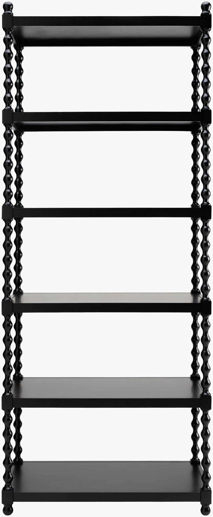 Charcoal Traditional Bookcase for books and decorative storage