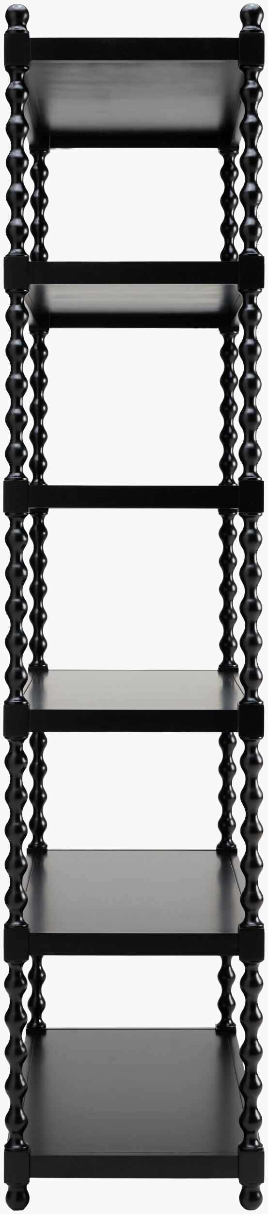 Charcoal Traditional Bookcase for books and decorative storage