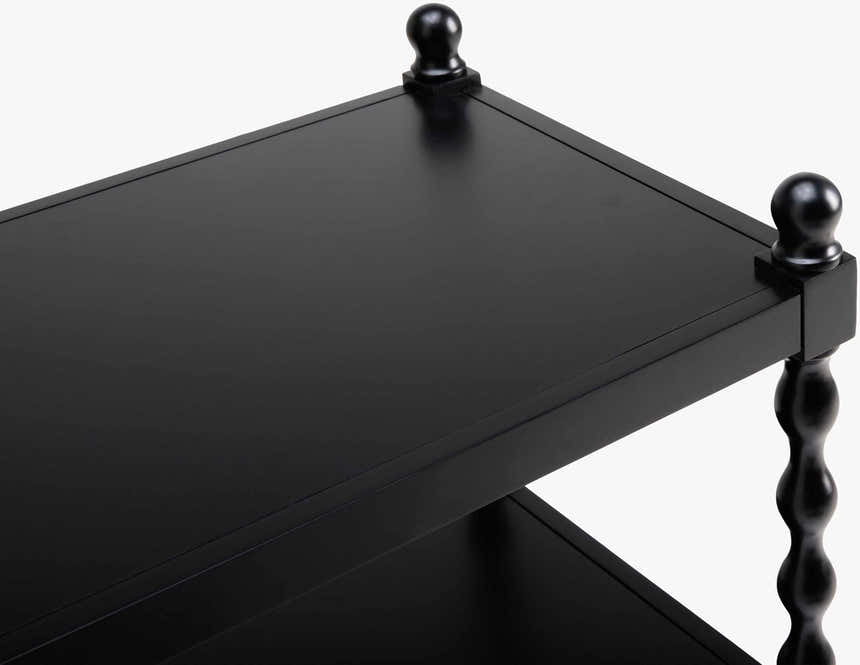 Charcoal Traditional Console Table for entryways or behind sofa styling