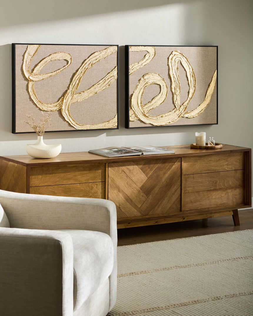 Tan Modern Framed Wall Art for modern gallery walls