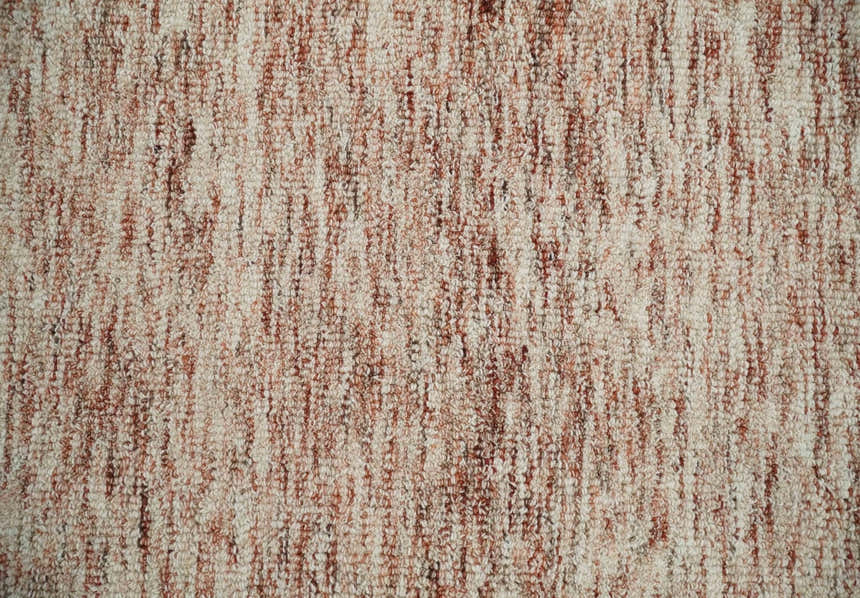 Rust and Ivory Abstract Layering Multi Size Area Rug