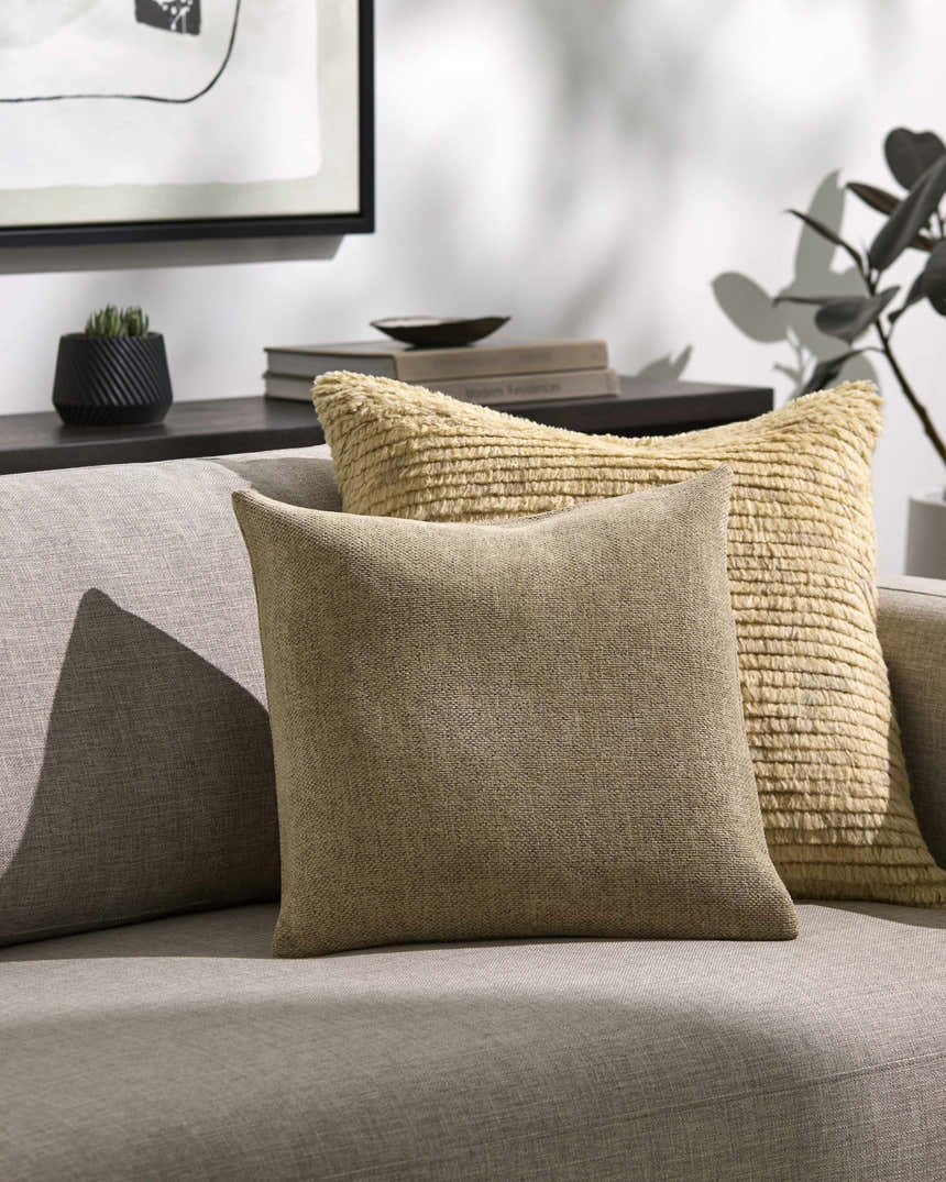 Reijo Tan Linen Look Accent Pillow - Clearance