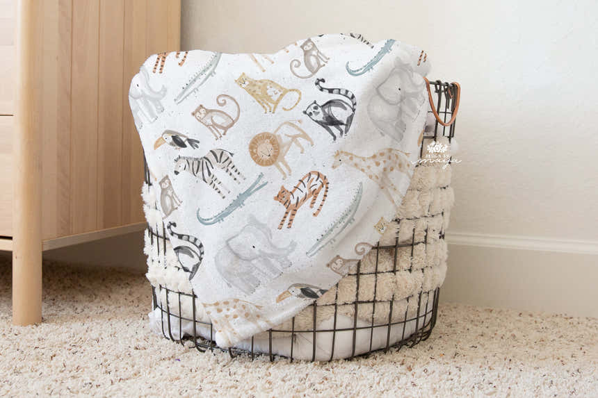 Baby Dogs - Vintage Baby Blanket