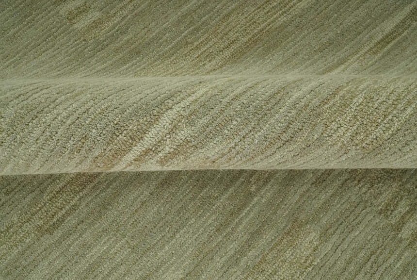 Shades Of Olive Modern Abstract Hand Tufted Custom Made wool rug