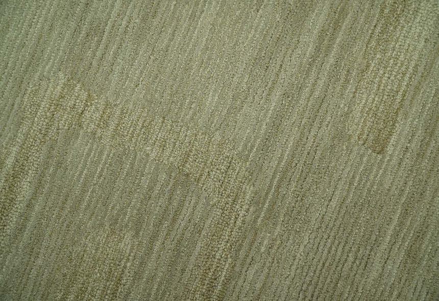 Shades Of Olive Modern Abstract Hand Tufted Custom Made wool rug