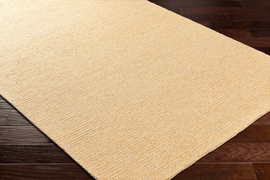 Alyra Yellow Solid Area Rug - Clearance