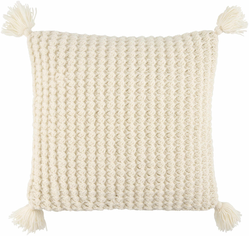 Litzy Cream Throw Pillow
