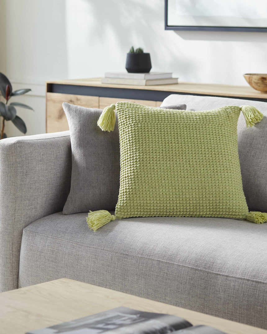 Maeve Lime Green Throw Pillow