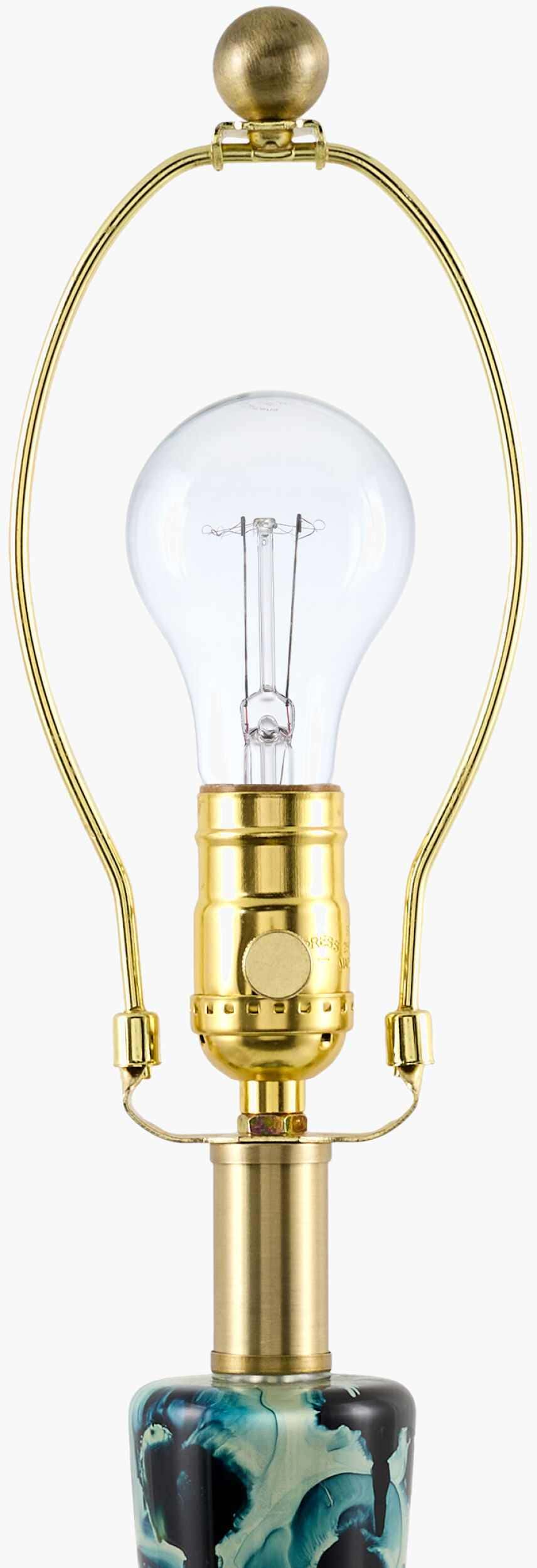 Soft White Traditional Table Lamp with linen details for bedside or console tables