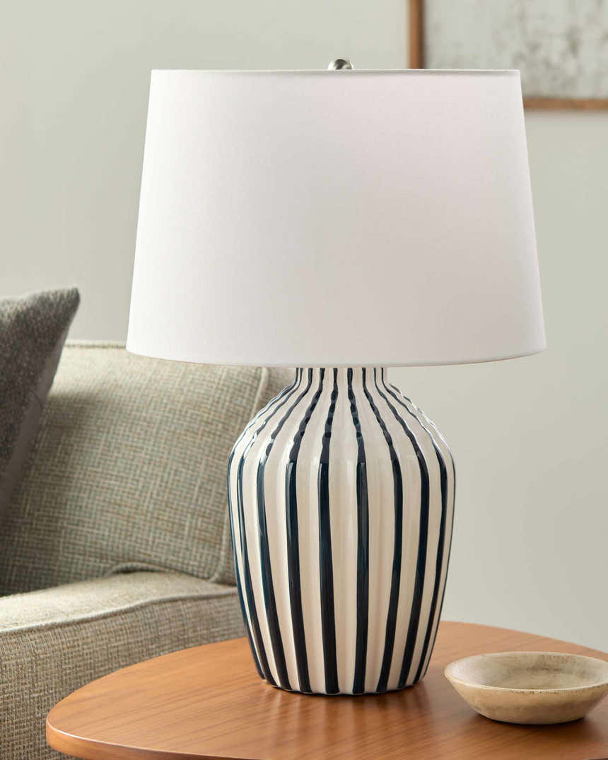 Shamsabad Navy Table Lamp