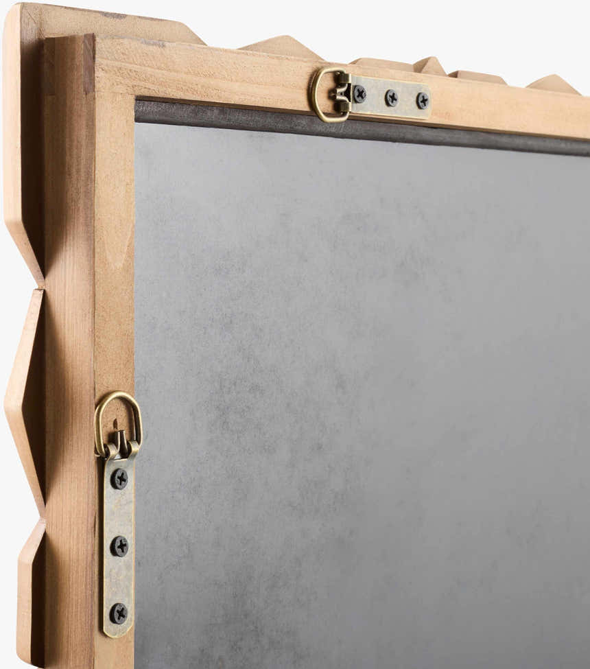 Xevae Camel Wood Mirror