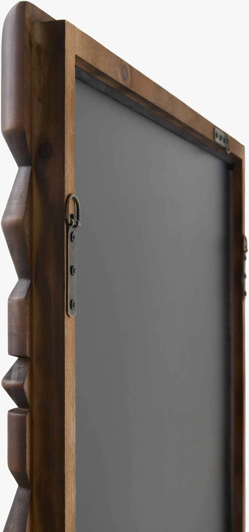 Wehai Dark Brown Wood Mirror